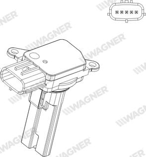 Wagner AFS00162 - Датчик потоку, маси повітря autozip.com.ua