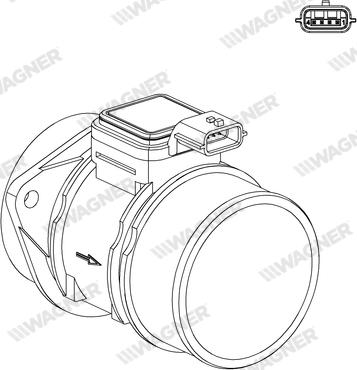 Wagner AFS00003 - Датчик потоку, маси повітря autozip.com.ua