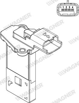 Wagner AFS00002 - Датчик потоку, маси повітря autozip.com.ua