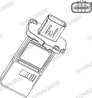 Wagner AFS00010 - Датчик потоку, маси повітря autozip.com.ua