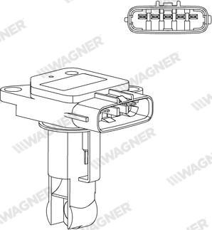 Wagner AFS00011 - Датчик потоку, маси повітря autozip.com.ua