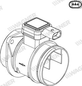 Wagner AFS00012 - Датчик потоку, маси повітря autozip.com.ua
