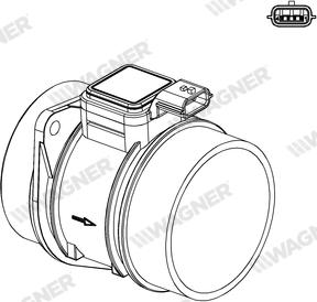 Wagner AFS00085 - Датчик потоку, маси повітря autozip.com.ua