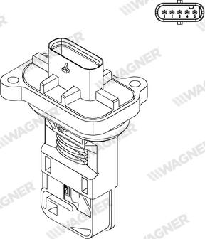 Wagner AFS00030 - Датчик потоку, маси повітря autozip.com.ua