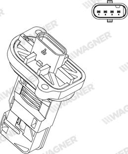 Wagner AFS00038 - Датчик потоку, маси повітря autozip.com.ua