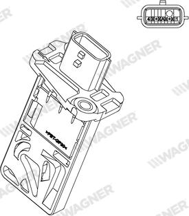 Wagner AFS00033 - Датчик потоку, маси повітря autozip.com.ua
