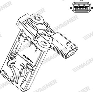 Wagner AFS00032 - Датчик потоку, маси повітря autozip.com.ua