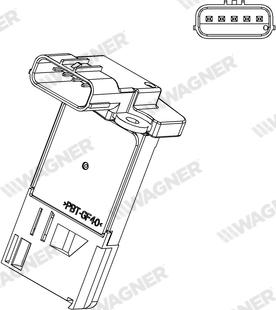 Wagner AFS00037 - Датчик потоку, маси повітря autozip.com.ua