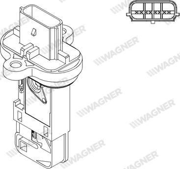 Wagner AFS00020 - Датчик потоку, маси повітря autozip.com.ua