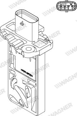 Wagner AFS00021 - Датчик потоку, маси повітря autozip.com.ua