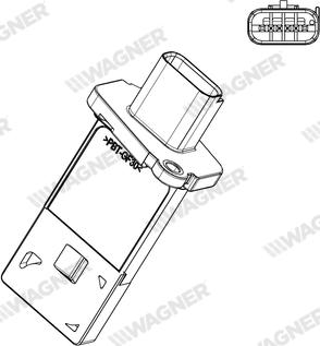 Wagner AFS00022 - Датчик потоку, маси повітря autozip.com.ua