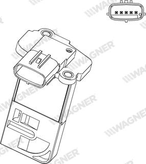 Wagner AFS00075 - Датчик потоку, маси повітря autozip.com.ua