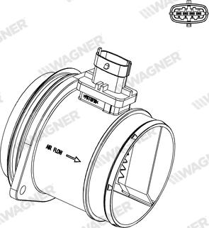 Wagner AFS00071 - Датчик потоку, маси повітря autozip.com.ua