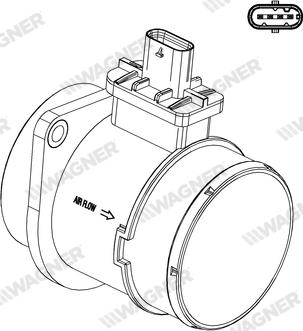 Wagner AFS00078 - Датчик потоку, маси повітря autozip.com.ua