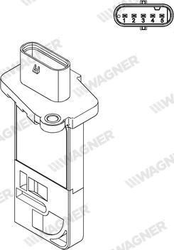 Wagner AFS00073 - Датчик потоку, маси повітря autozip.com.ua