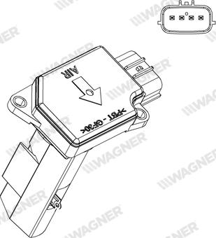 Wagner AFS00195 - Датчик потоку, маси повітря autozip.com.ua