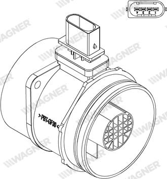 Wagner AFS00196 - Датчик потоку, маси повітря autozip.com.ua