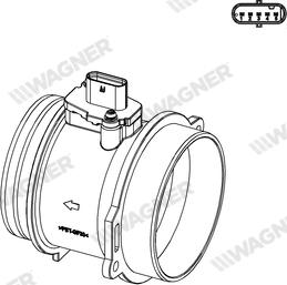 Wagner AFS00190 - Датчик потоку, маси повітря autozip.com.ua