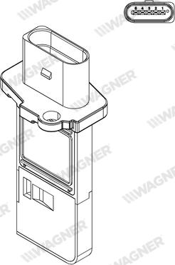 Wagner AFS00197 - Датчик потоку, маси повітря autozip.com.ua