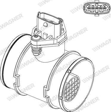 Wagner AFS00150 - Датчик потоку, маси повітря autozip.com.ua