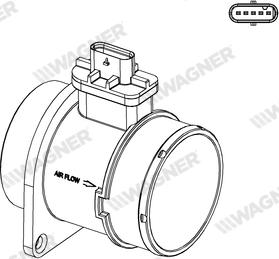 Wagner AFS00157 - Датчик потоку, маси повітря autozip.com.ua