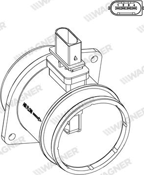 Wagner AFS00165 - Датчик потоку, маси повітря autozip.com.ua