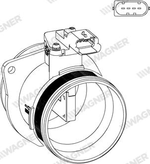 Wagner AFS00163 - Датчик потоку, маси повітря autozip.com.ua