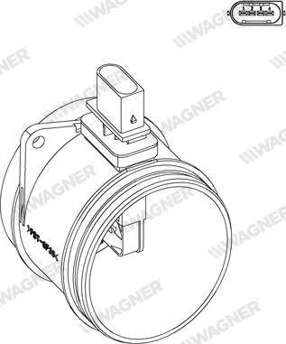 Wagner AFS00167 - Датчик потоку, маси повітря autozip.com.ua
