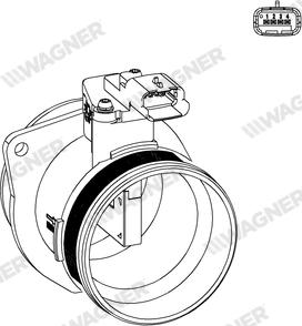 Wagner AFS00105 - Датчик потоку, маси повітря autozip.com.ua