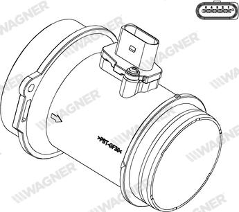 Wagner AFS00107 - Датчик потоку, маси повітря autozip.com.ua