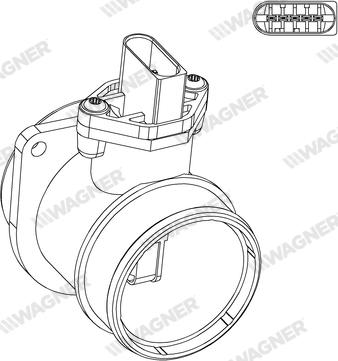 Wagner AFS00180 - Датчик потоку, маси повітря autozip.com.ua
