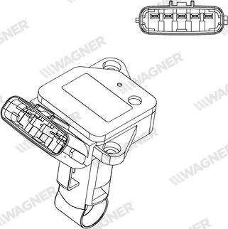 Wagner AFS00187 - Датчик потоку, маси повітря autozip.com.ua