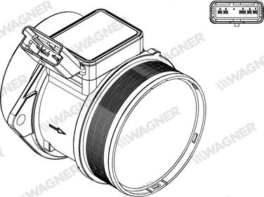 Wagner AFS00139 - Датчик потоку, маси повітря autozip.com.ua