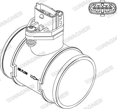 Wagner AFS00237 - Датчик потоку, маси повітря autozip.com.ua