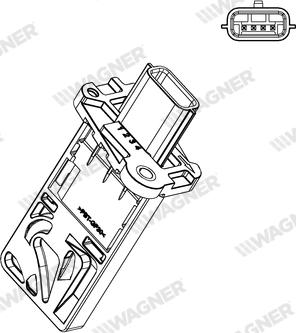 Wagner AFS00174 - Датчик потоку, маси повітря autozip.com.ua