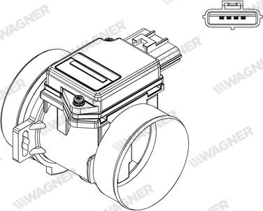 Wagner AFS00178 - Датчик потоку, маси повітря autozip.com.ua