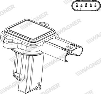 Wagner AFS00204 - Датчик потоку, маси повітря autozip.com.ua