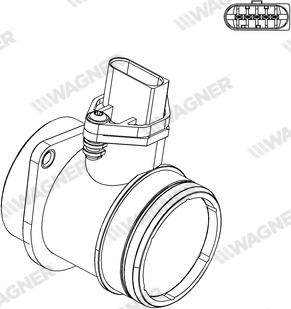 Wagner AFS00200 - Датчик потоку, маси повітря autozip.com.ua
