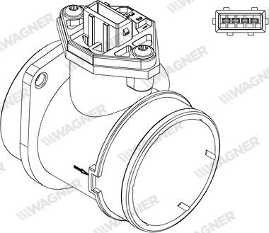 Wagner AFS00211 - Датчик потоку, маси повітря autozip.com.ua