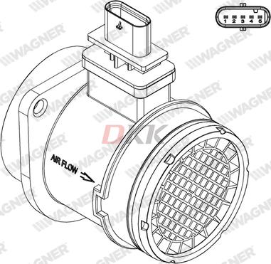 Wagner AFS00239 - Датчик потоку, маси повітря autozip.com.ua