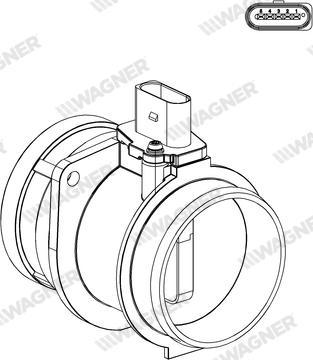 Wagner AFS00224 - Датчик потоку, маси повітря autozip.com.ua