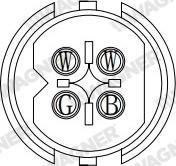 Wagner DWGO23060 - Лямбда-зонд, датчик кисню autozip.com.ua