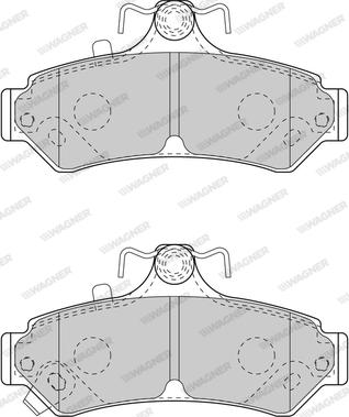 Wagner WBP80005A - Гальмівні колодки, дискові гальма autozip.com.ua