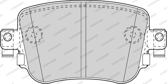 Wagner WBP80010A - Гальмівні колодки, дискові гальма autozip.com.ua