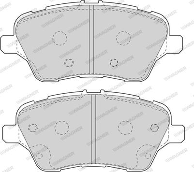 Wagner WBP80017A - Гальмівні колодки, дискові гальма autozip.com.ua