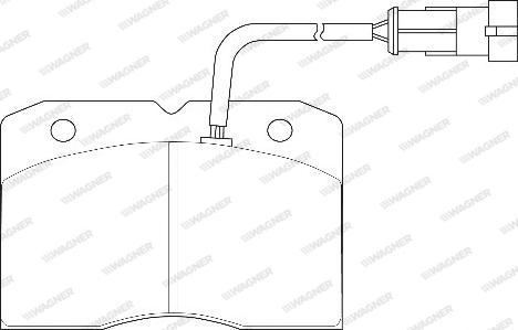 Wagner WBP29140A - Гальмівні колодки, дискові гальма autozip.com.ua