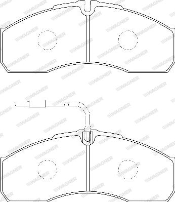 Wagner WBP29160A - Гальмівні колодки, дискові гальма autozip.com.ua