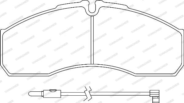 Wagner WBP29160B - Гальмівні колодки, дискові гальма autozip.com.ua