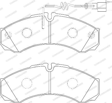 Wagner WBP29121C - Гальмівні колодки, дискові гальма autozip.com.ua