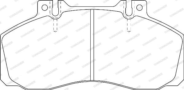 Wagner WBP29835A - Гальмівні колодки, дискові гальма autozip.com.ua